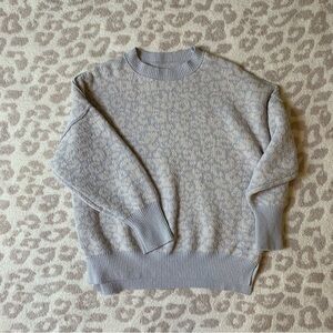 Abercrombie Leopard Print Soft AF Sweater Size Large